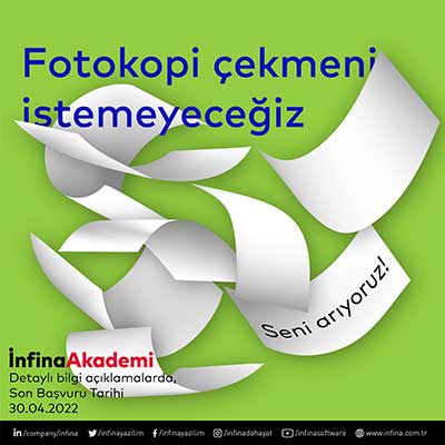 İnfina Akademi Staj Programı Başvuruları Başladı!